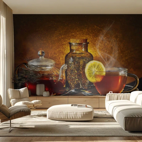 Fototapeta Premium Sand - V štýle holandských majstrov - Gastronómia, Čaj, Šálka na čaj - 350x256 cm
