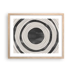 Plagát v ráme zo svetlého duba - Presný zásah - 50x40 cm