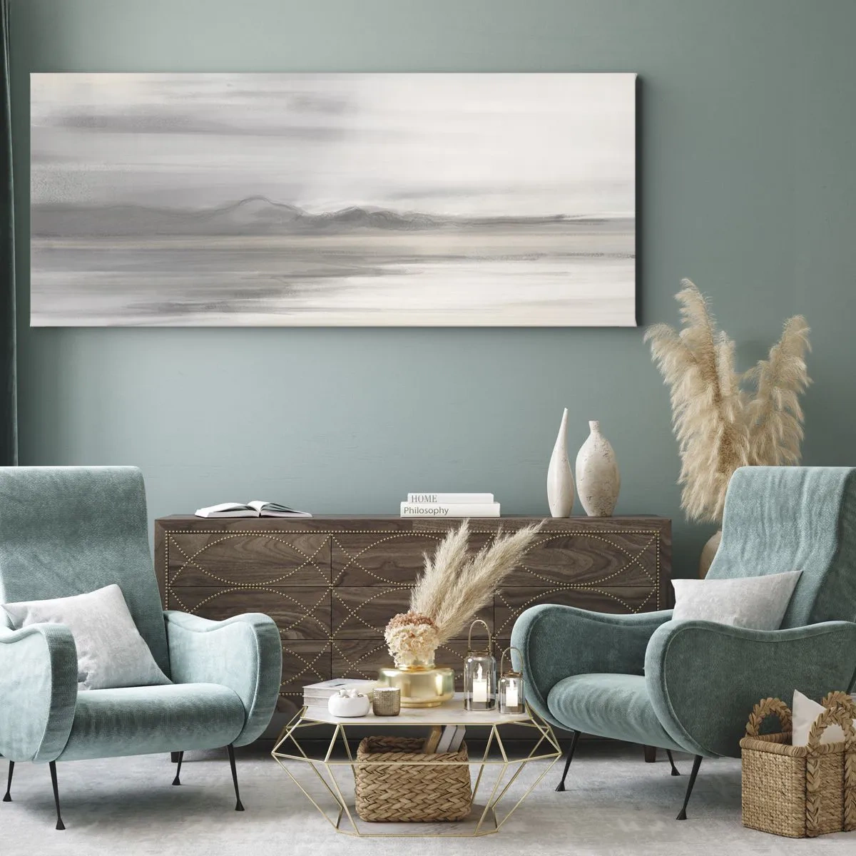Obraz na plátne - Zamyslená diaľka - 100x40 cm
