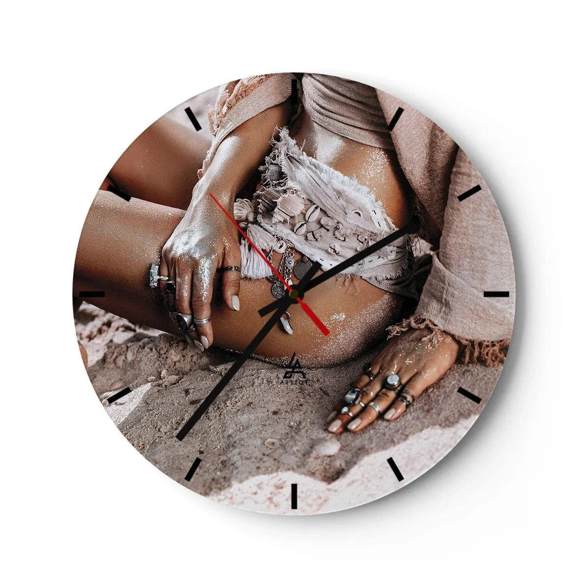 Nástenné hodiny - Vyplavená na breh? - 40x40 cm