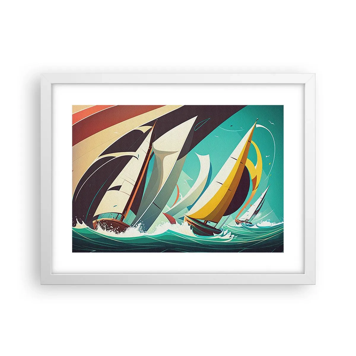 Plagát v bielom ráme - Ako vychádzať so živlami - 40x30 cm