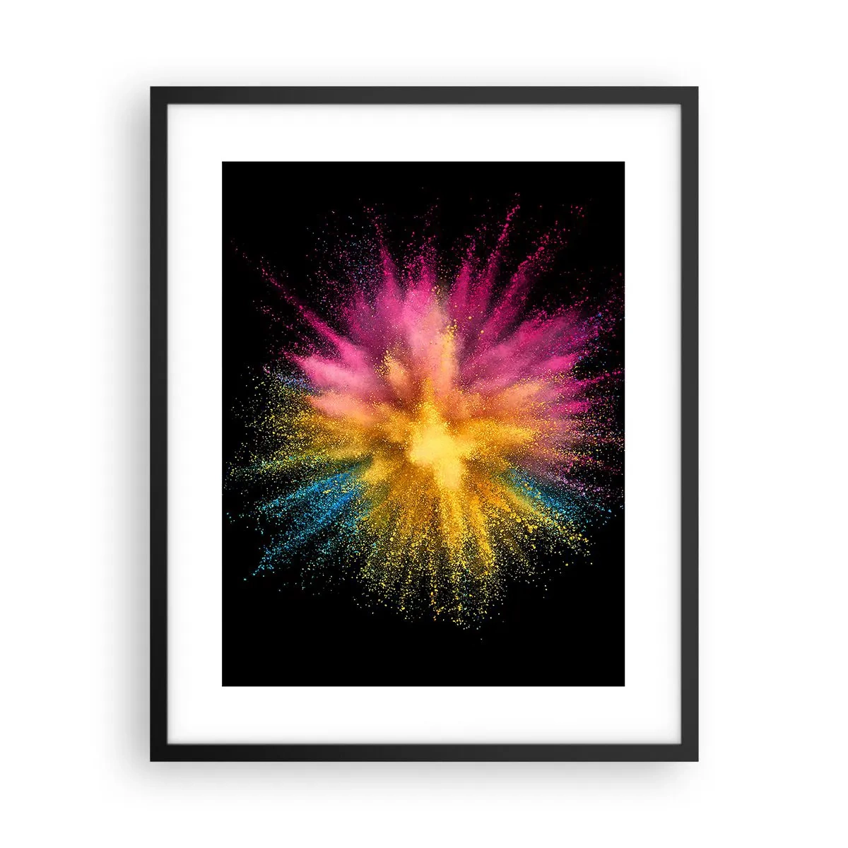 Plagát v čiernom ráme - Zrodenie farieb - 40x50 cm