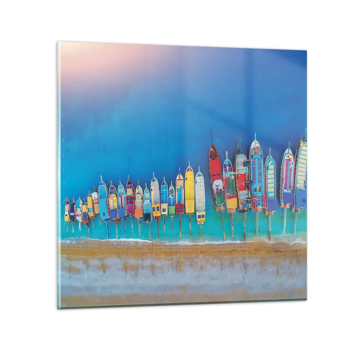 Obraz na skle - Z vtáčej perspektívy - 40x40 cm