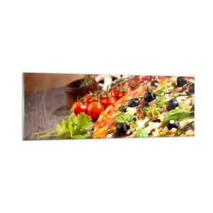 Obraz na skle - Z telurických zložiek - 90x30 cm