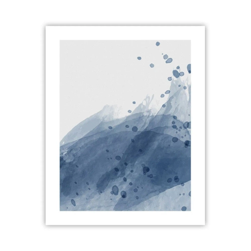 Plagát - Modrý tyl - 40x50 cm