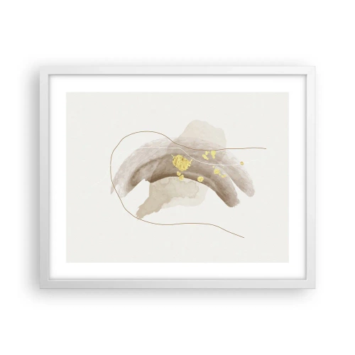 Plagát v bielom ráme - Vesmírna bytosť - 50x40 cm