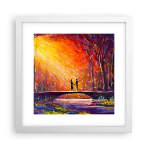 Plagát v bielom ráme - Nebo ich tiež miluje - 30x30 cm