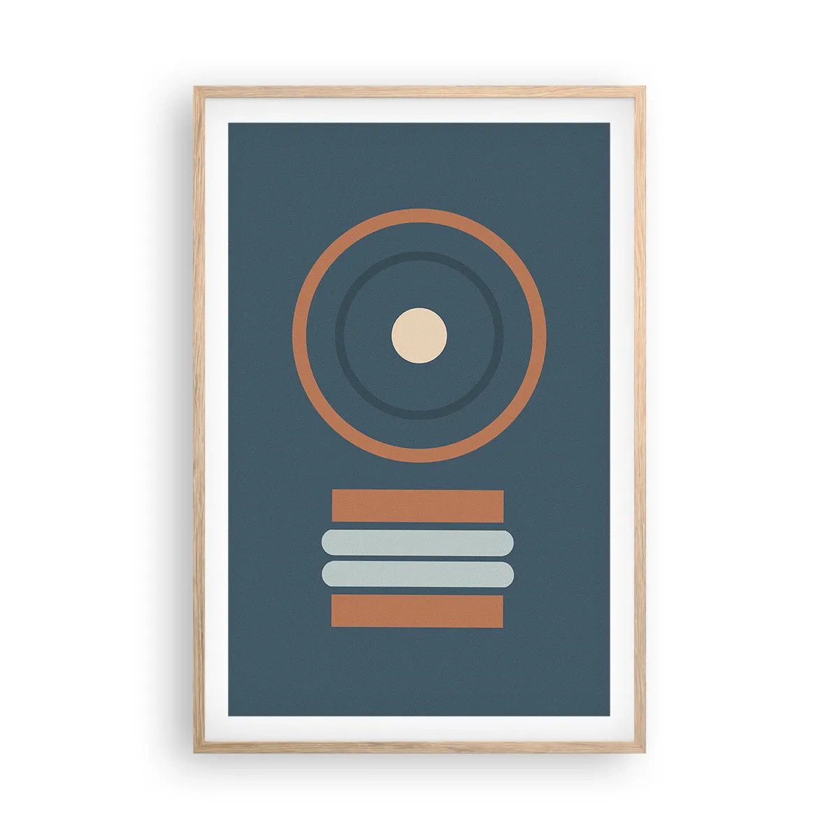 Plagát v ráme zo svetlého duba - Podstata vecí - 61x91 cm