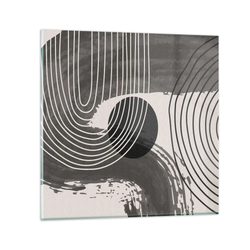 Obraz na skle - Ovál víťazí - 40x40 cm