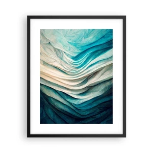 Plagát v čiernom ráme - Modrá neukojiteľnosť - 40x50 cm