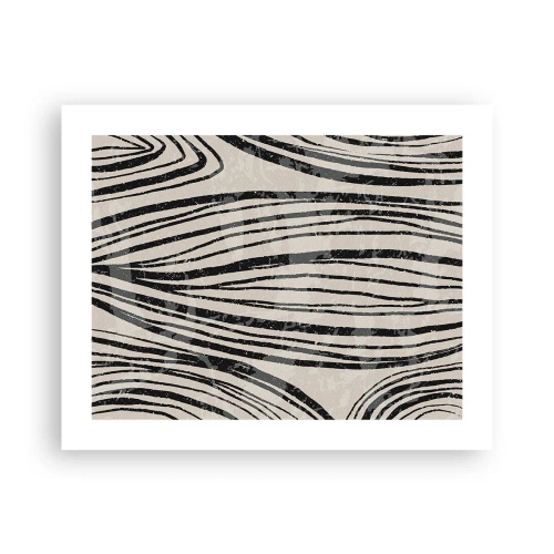 Plagát - Močiar s líniami - 50x40 cm