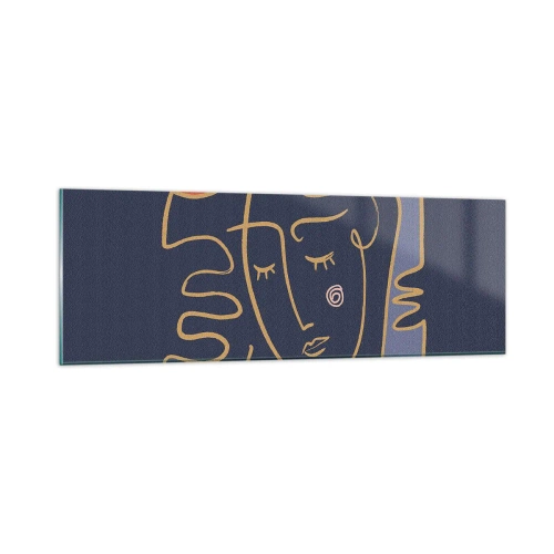 Obraz na skle - V zádumčivosti - 90x30 cm