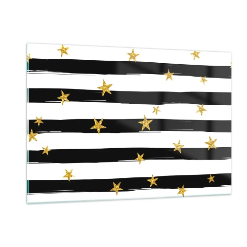 Obraz na skle - Všetci sme sa narodili pod šťastnou hviezdou - 120x80 cm