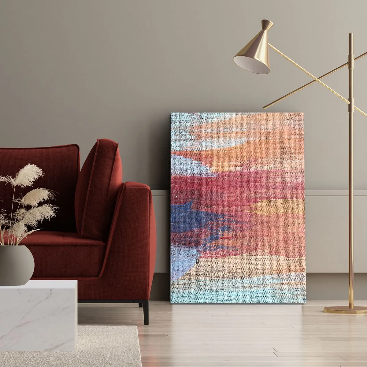 Obraz na plátne - Stekať dúhou - 55x100 cm