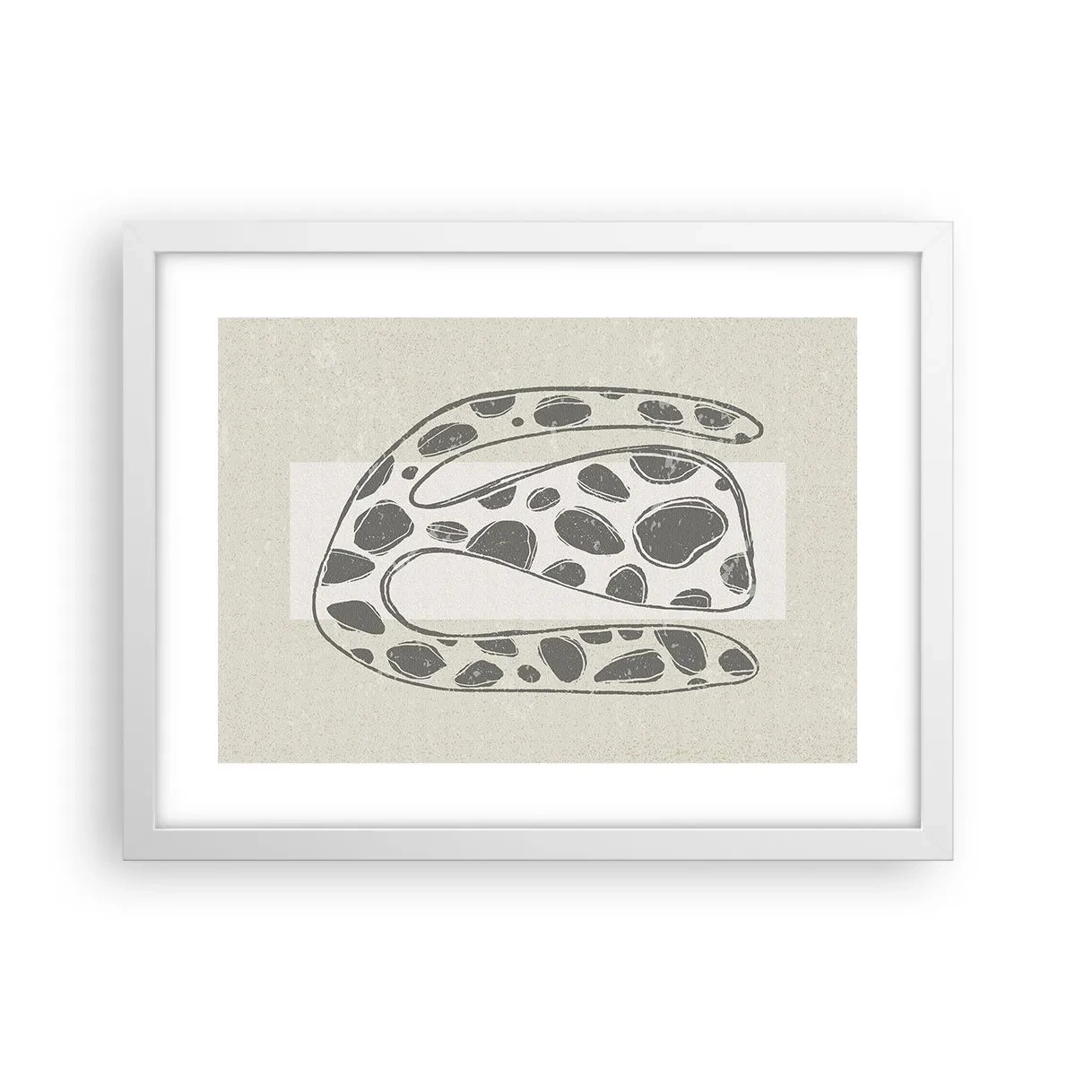 Plagát v bielom ráme - Bizarná bytosť - 40x30 cm