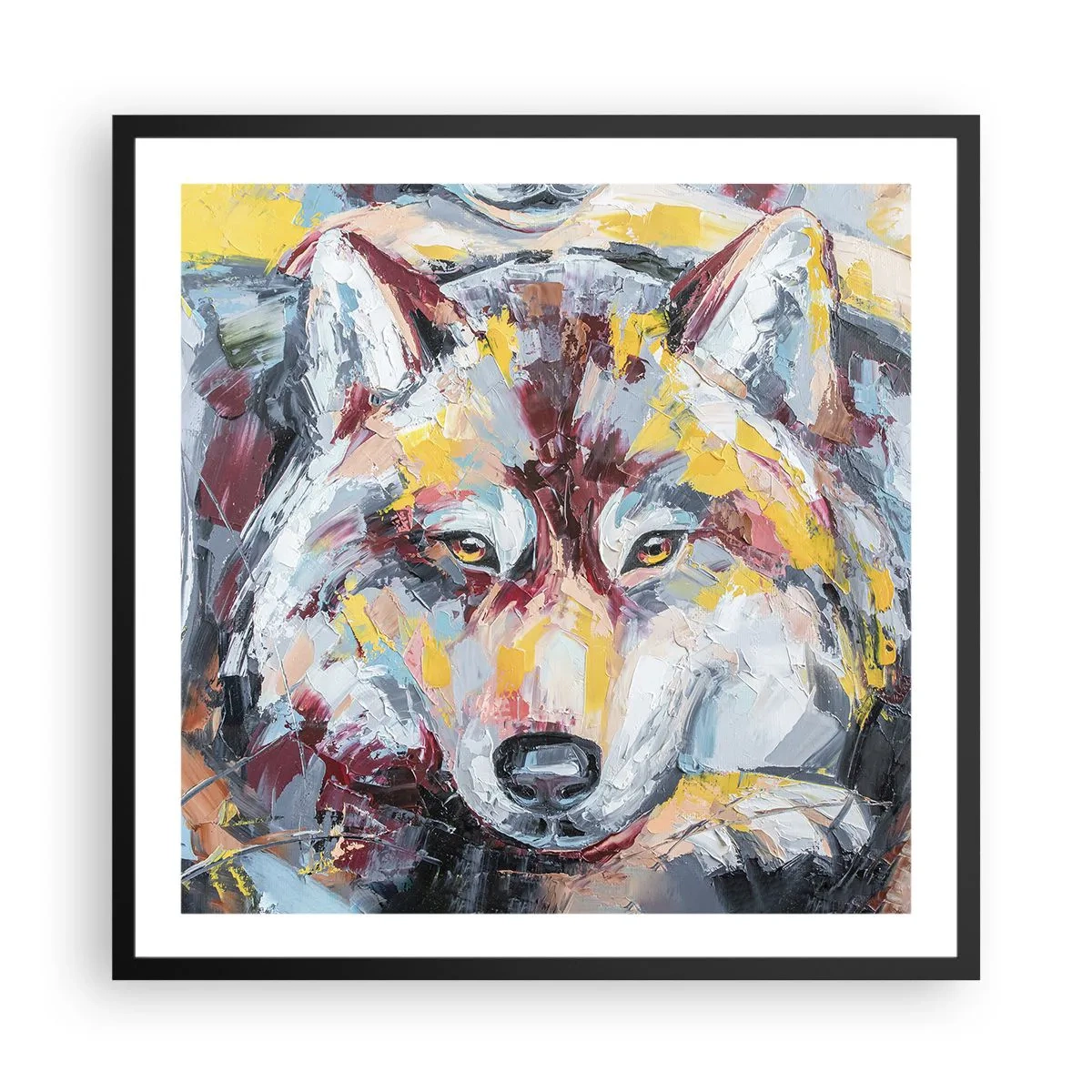 Plagát v čiernom ráme - Pokoj medzi blízkymi - 60x60 cm