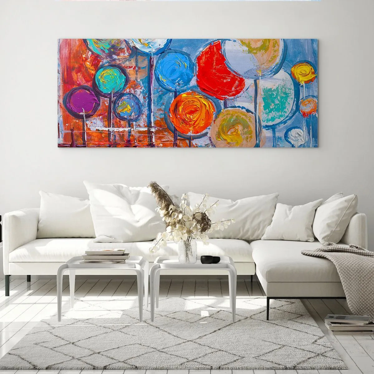 Obraz na skle - Rozmanitosti - 100x40 cm