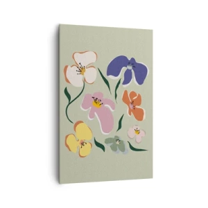 Obraz na plátne - Fialky - 80x120 cm