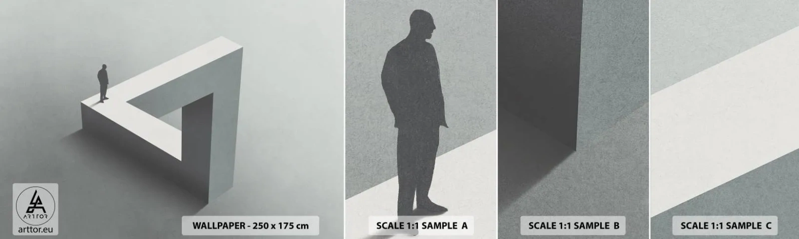 Vzorka samolepiacej fototapety Deluxe Sticker - A predsa je to možné - Podnikanie, Priemyselný, Moderné - 100x30 cm