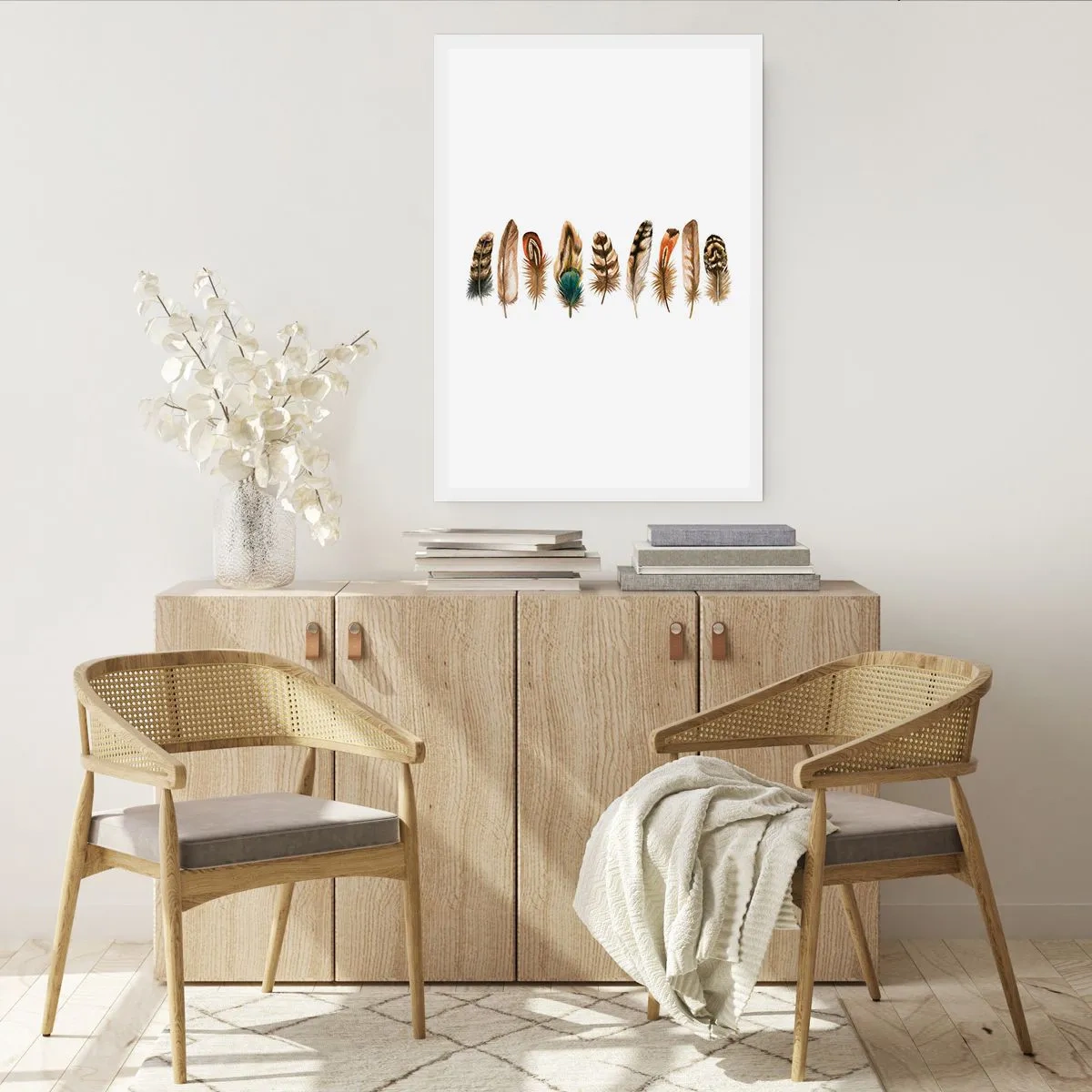 Plagát - Operená variácia - 61x91 cm