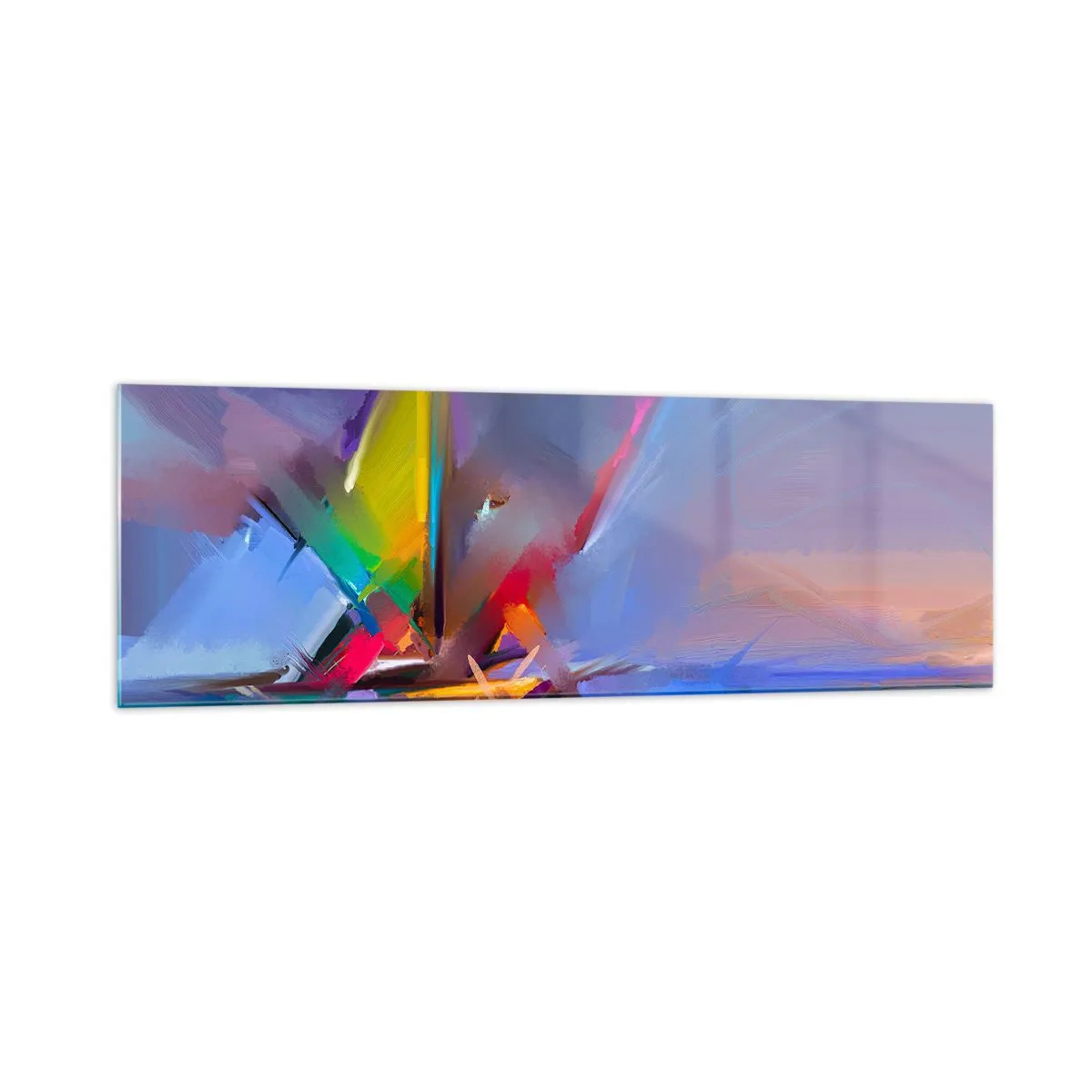 Obraz na skle - Preletela ako vták - 160x50 cm