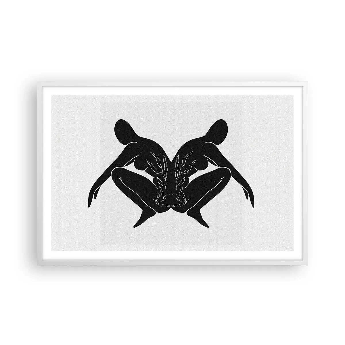 Plagát v bielom ráme - Spoločná duša - 91x61 cm