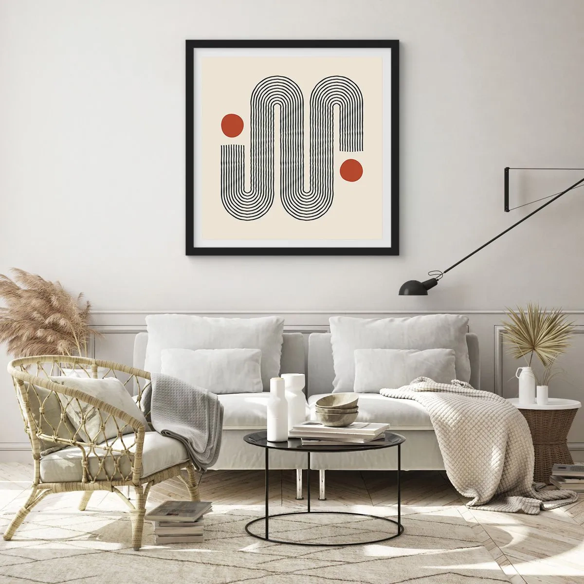 Plagát v čiernom ráme - Od začiatku do konca - 60x60 cm