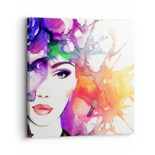 Obraz na plátne - S hlavou v oblakoch - 30x30 cm