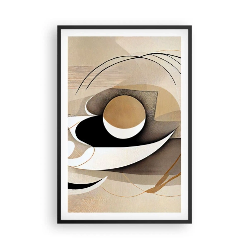 Plagát v čiernom ráme - Kompozícia: podstata vecí - 61x91 cm