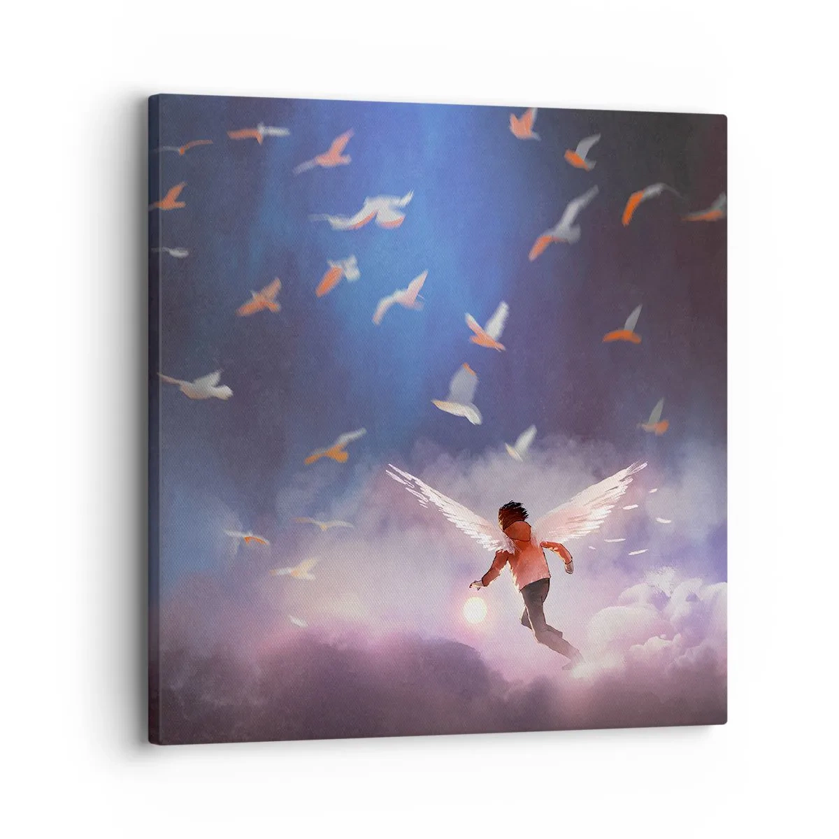 Obraz na plátne - Treba mať odvahu a predstavivosť - 30x30 cm