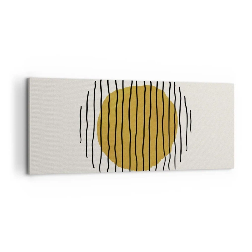 Obraz na plátne - Abstrakcia kmitajúca žiarom - 100x40 cm