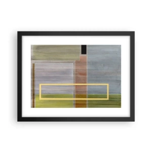 Plagát v čiernom ráme - Jednoducho a v kľude - 40x30 cm