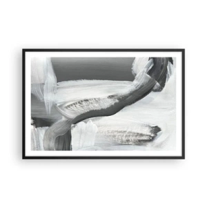 Plagát v čiernom ráme - Pevným pohybom - 91x61 cm