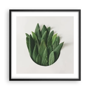 Plagát v čiernom ráme - Neukojiteľná zvedavosť - 50x50 cm