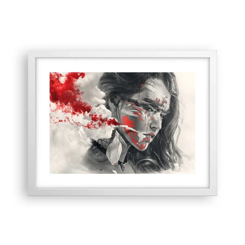 Plagát v bielom ráme - V škárach absurdity - 40x30 cm
