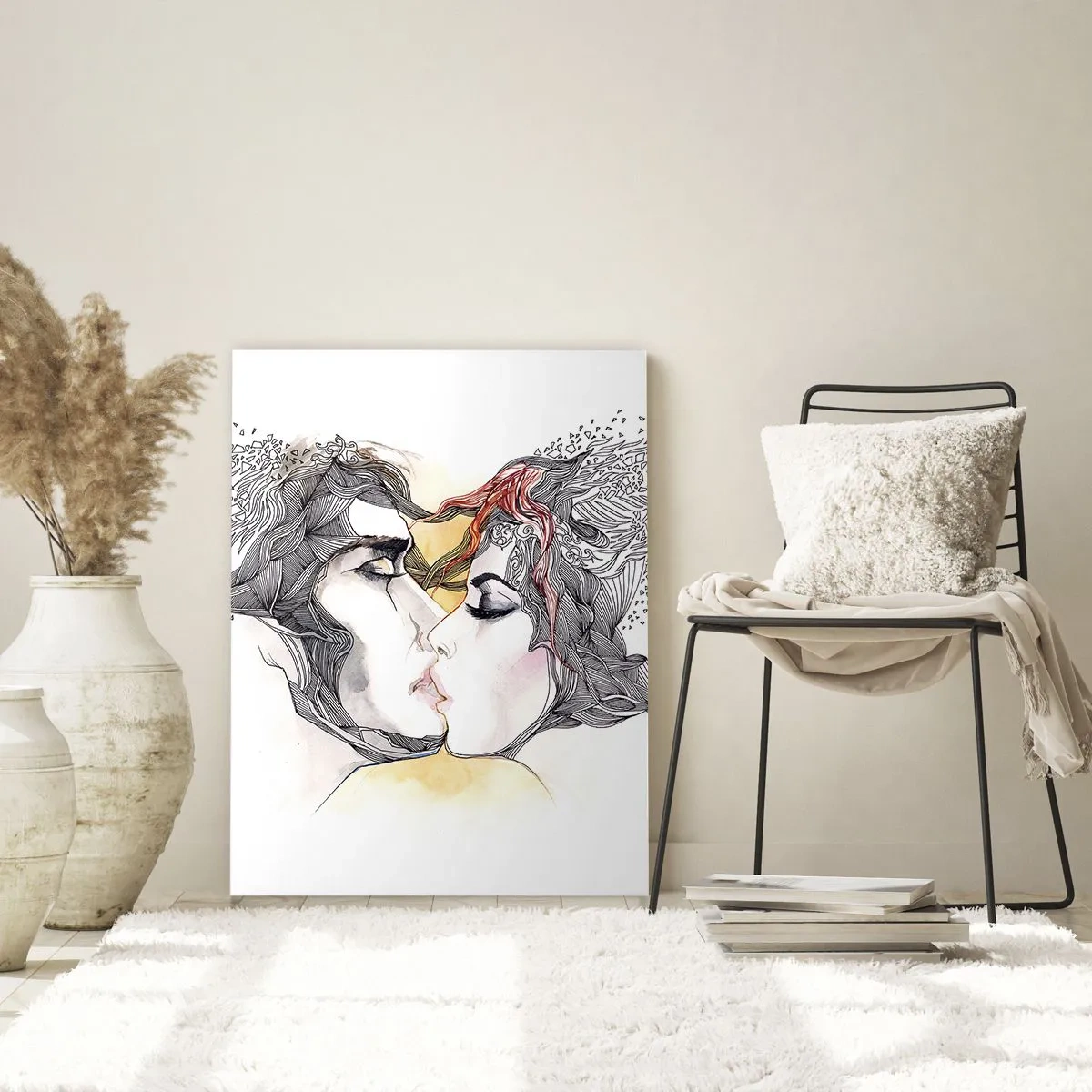 Obraz na skle - Svet neexistuje - 70x100 cm