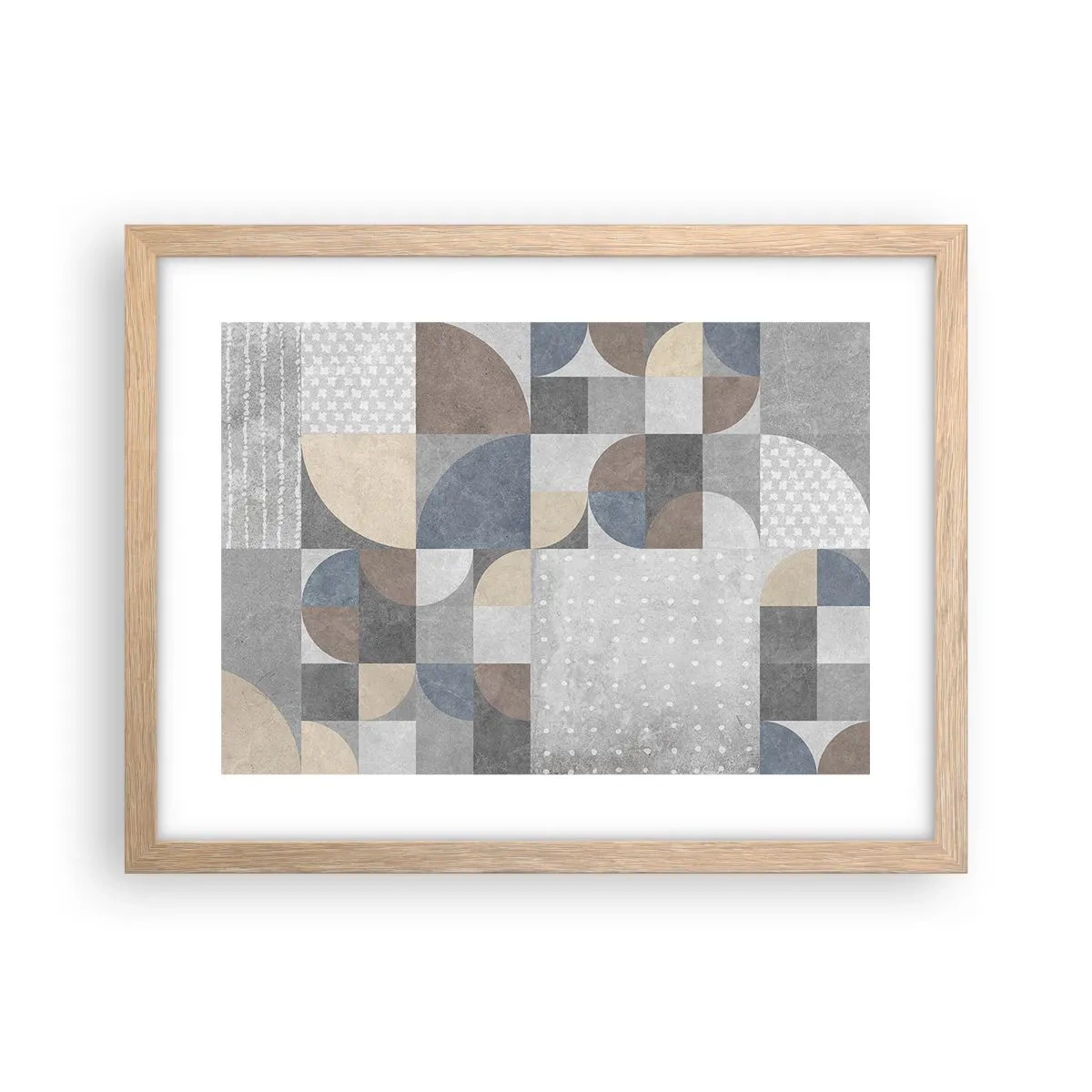 Plagát v ráme zo svetlého duba - Keramická fantázia - 40x30 cm