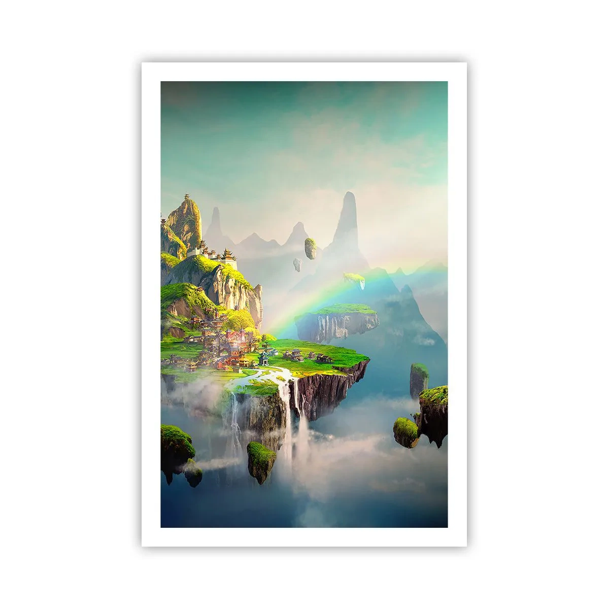 Plagát - Uprostred neba - šťastné ostrovy - 61x91 cm