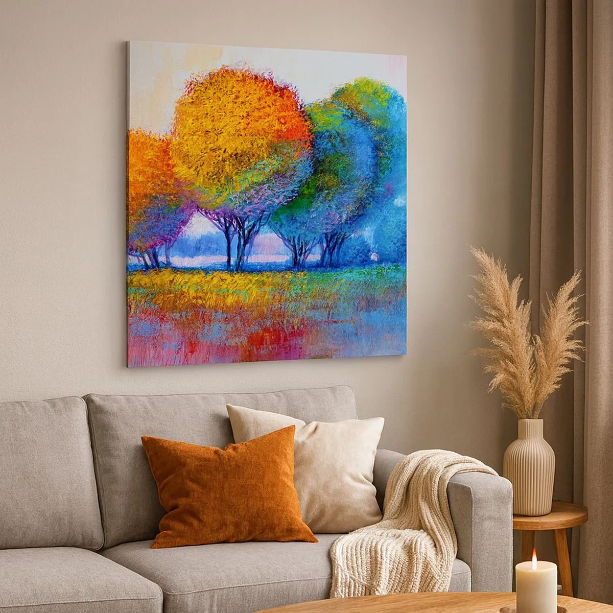 Obraz na plátne - Trs žiarivých farieb - 30x30 cm