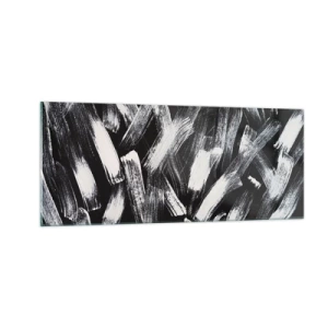 Obraz na skle - Abstrakcia v industriálnom duchu - 100x40 cm