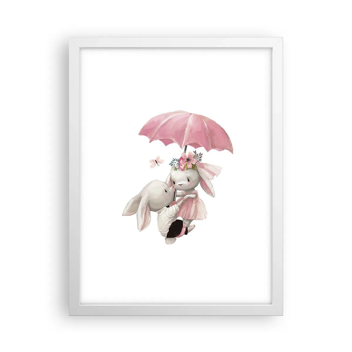 Plagát v bielom ráme - To je láska - 30x40 cm