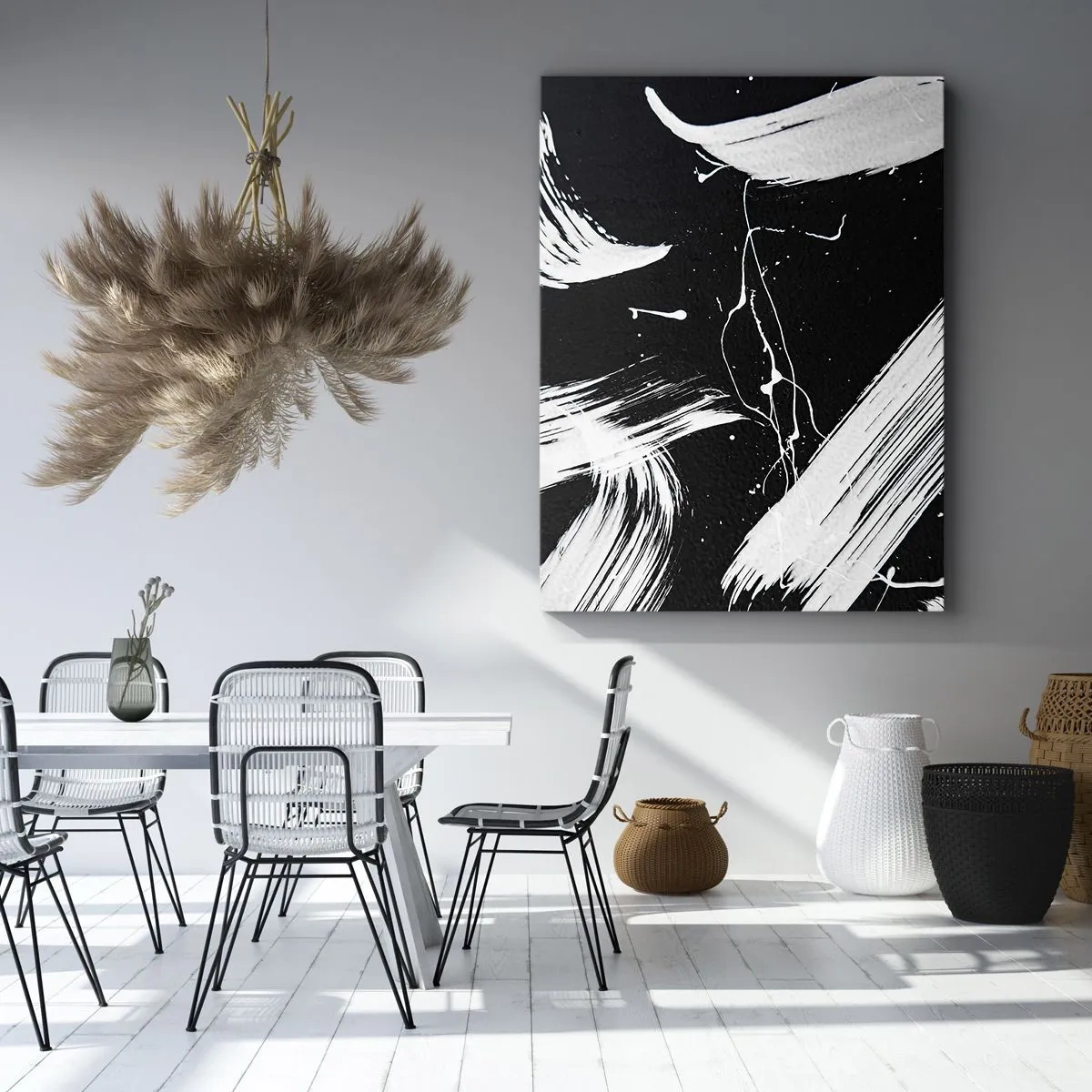 Obraz na plátne - Prelomiť temnotu - 55x100 cm