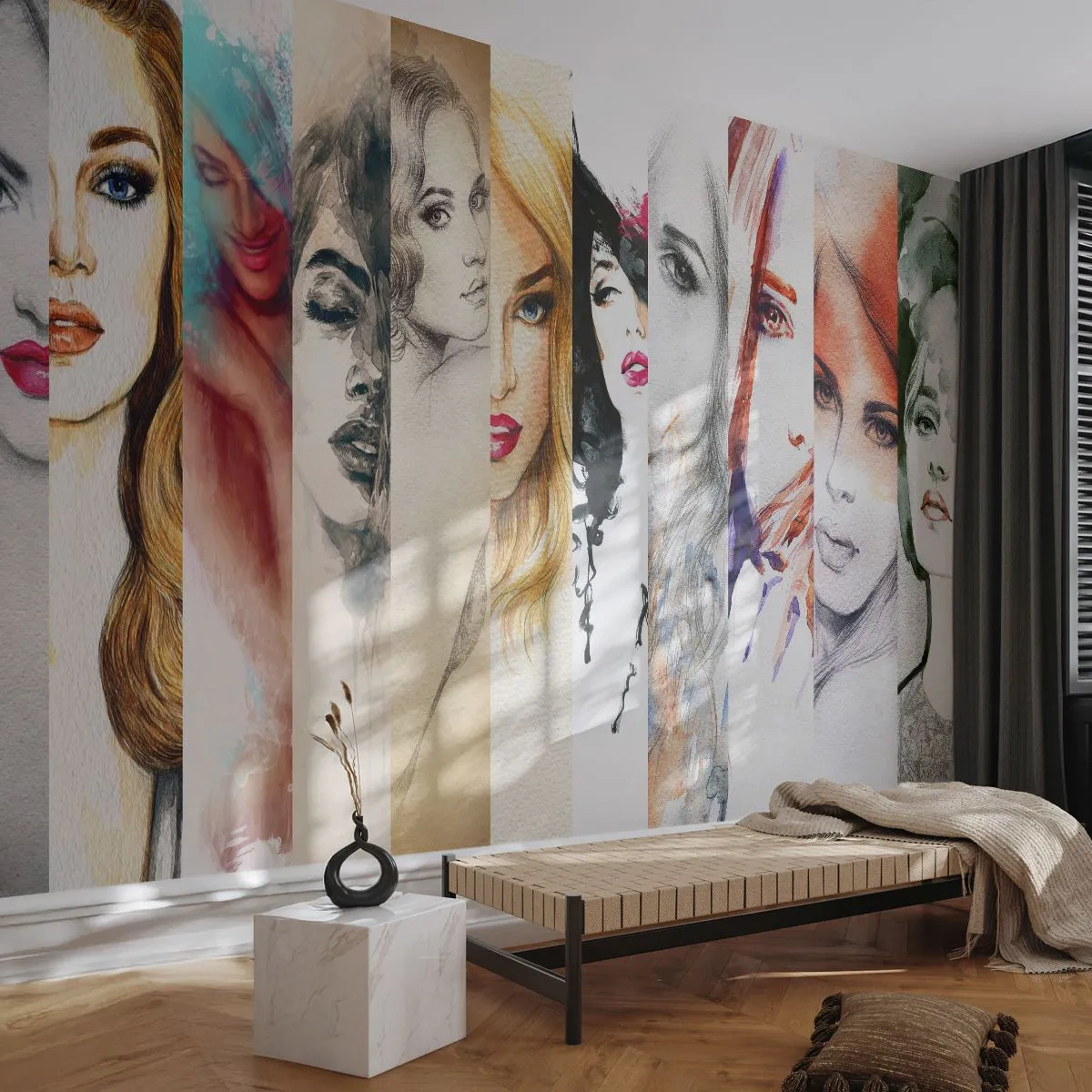 Samolepiaca Fototapeta Deluxe Sticker - A vždy si to TY - Žena, Ženská tvár, Portrét - 250x175 cm
