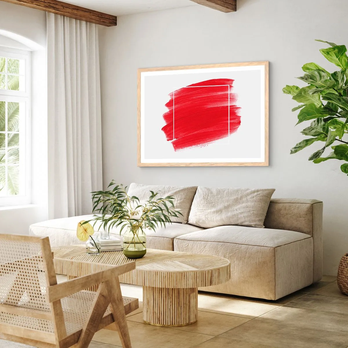 Plagát v ráme zo svetlého duba - Mimo rám - 70x50 cm