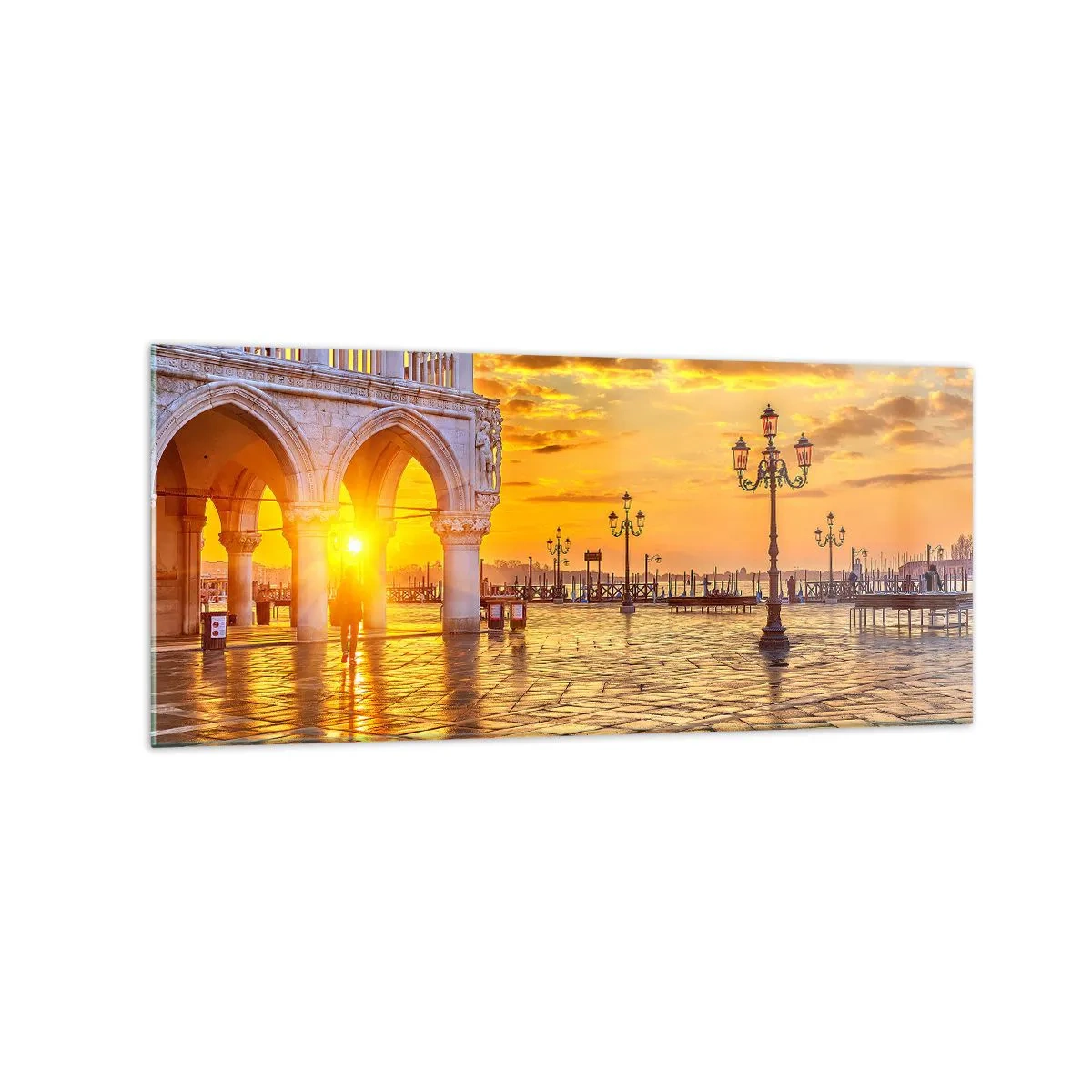 Obraz na skle - Kde sú všetci? - 120x50 cm