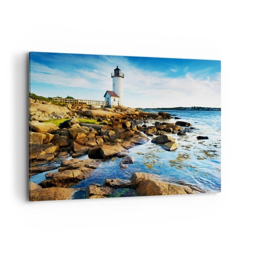 Obraz na plátne - Vráťte sa šťastne, čakám - 100x70 cm