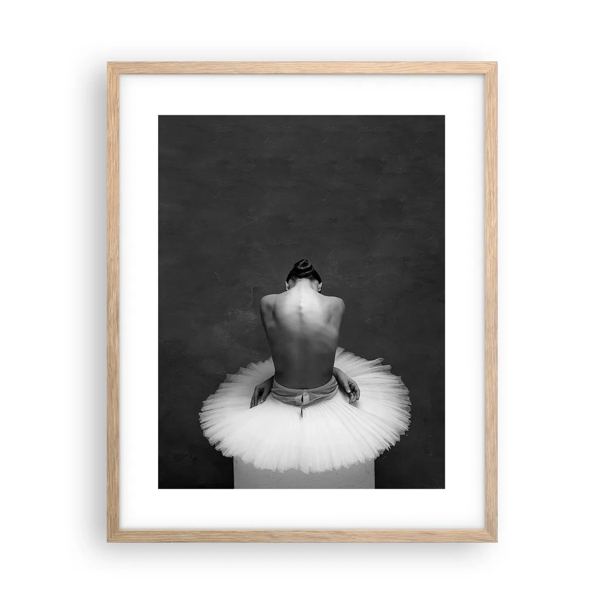 Plagát v ráme zo svetlého duba - Práve prekvitá - 40x50 cm