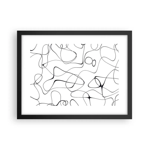 Plagát v čiernom ráme - Cesty života, zákruty osudu - 40x30 cm