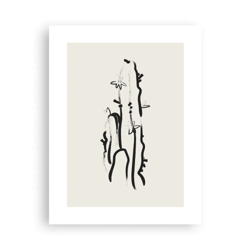 Plagát - Kvitnúca bylina - 30x40 cm