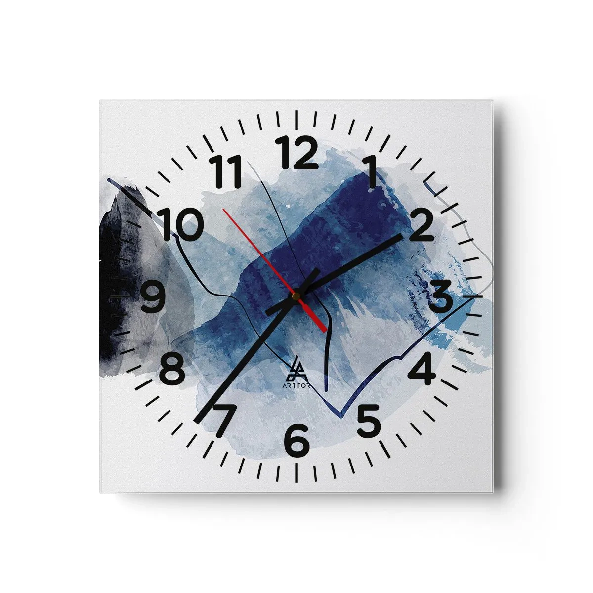 Nástenné hodiny - Ľadová hora - 30x30 cm